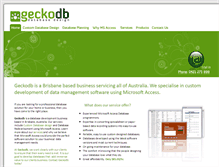Tablet Screenshot of geckodb.com.au